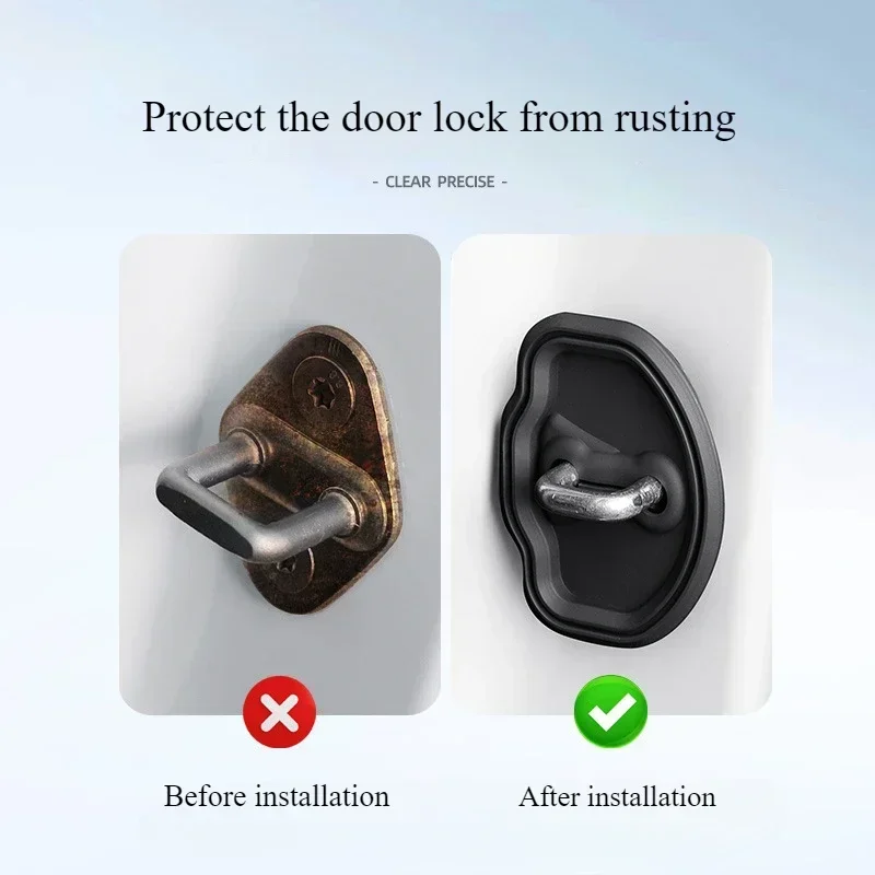 ฝาครอบล็อคประตูซิลิโคนสำหรับรถยนต์เทสล่า รุ่น 3/Y/X/3+ อุปกรณ์เสริม ตัวกันกระแทกประตู ลดเสียงดัง ป้องกันการชนกัน