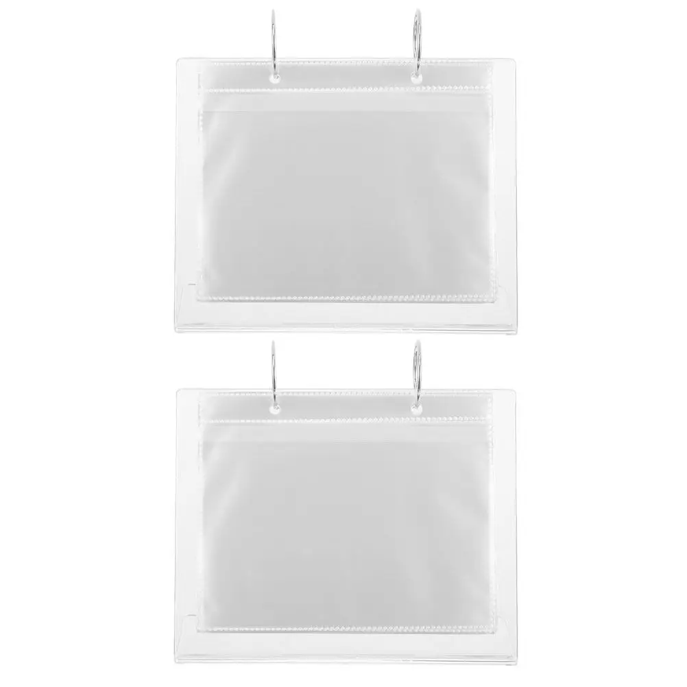 

2Pcs Transparent Acrylic Nail Sticker Display Album Holder for Nail Art Decal Storage Desktop Mini Photo Display Stand Organizer