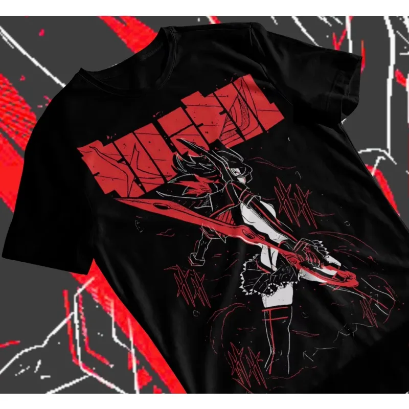 Trend Summer 2025 Cosplay Neutral Kill La Kill Ryuko Ryuko, Anime Ryuko Matoi Senketsu T-Shirt Soft Tee Kill La T Shirts for Men