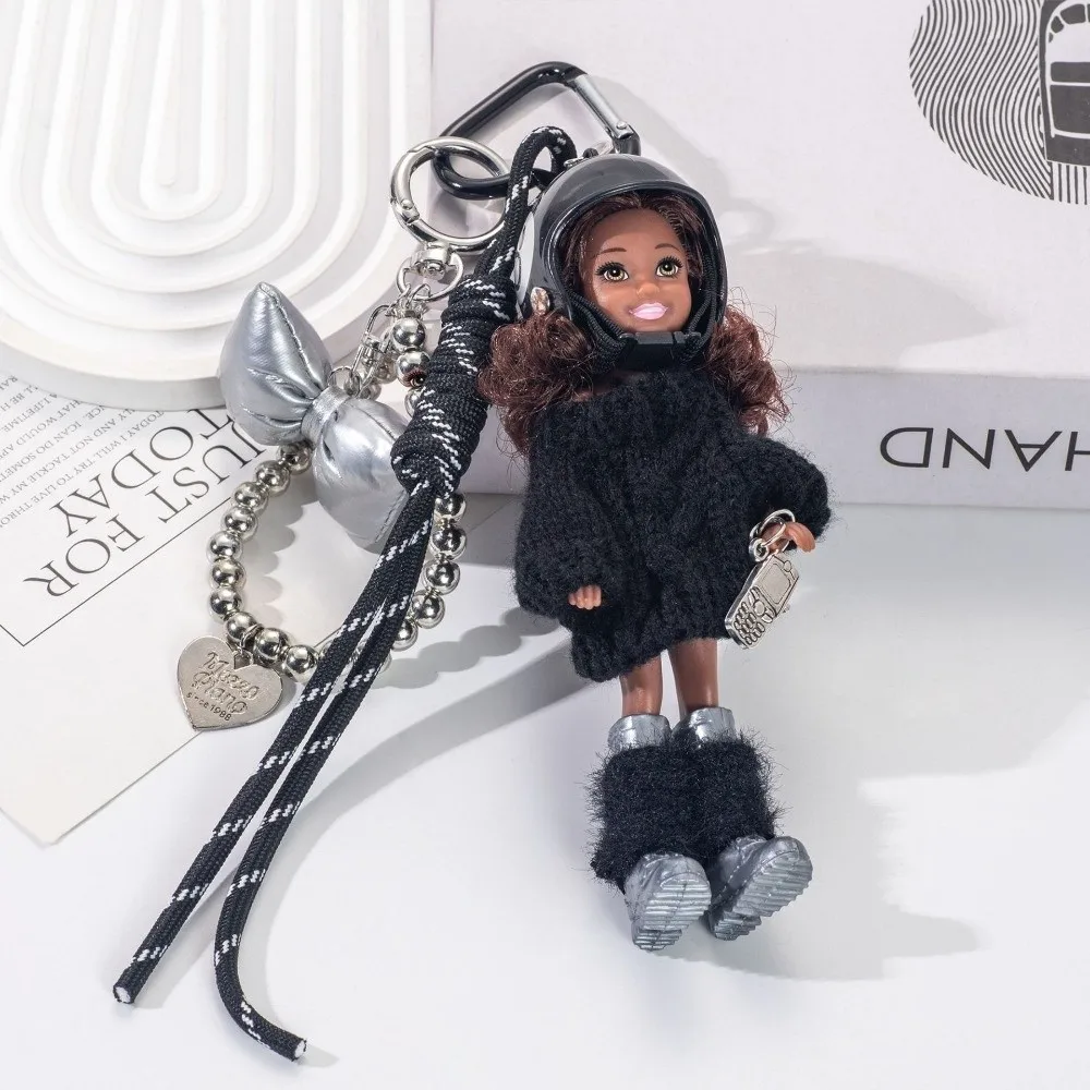 New Hanging Ornament Pendant Cute Design African Black Skin Car Key Ring DIY Change Clothes Keychain Backpack Decor