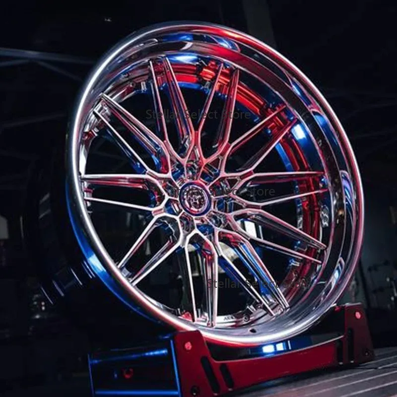 17 19 20 21 22 Inch Rims OEM Forged Chrome Concave Brush Chrome Deep Dish Sport Car Wheels
