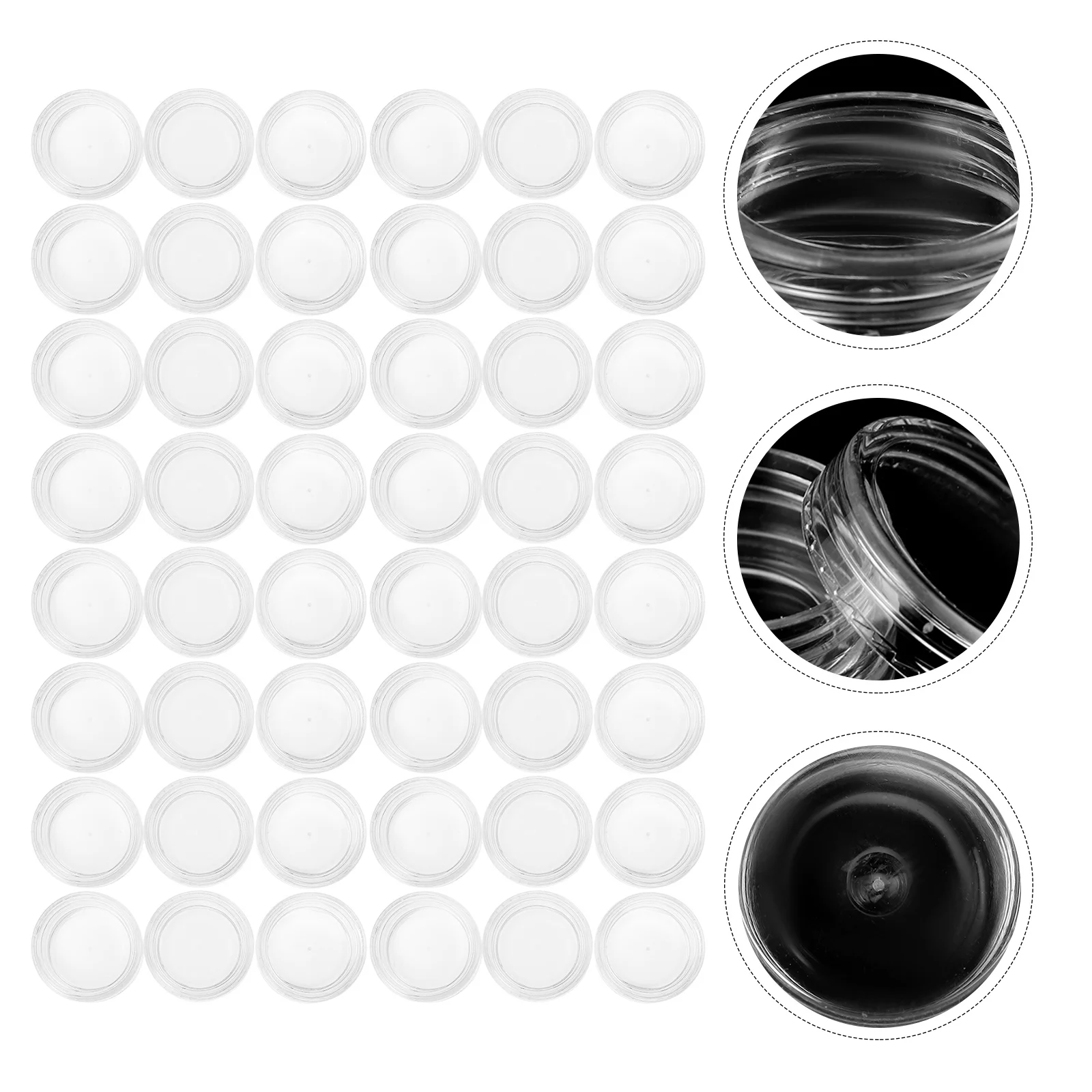 

50pcs Face Cream Container Reusable Compact Storage Bottle For Cosmetics Ointment Lotion Balm Bath Salt Empty Sub Jar