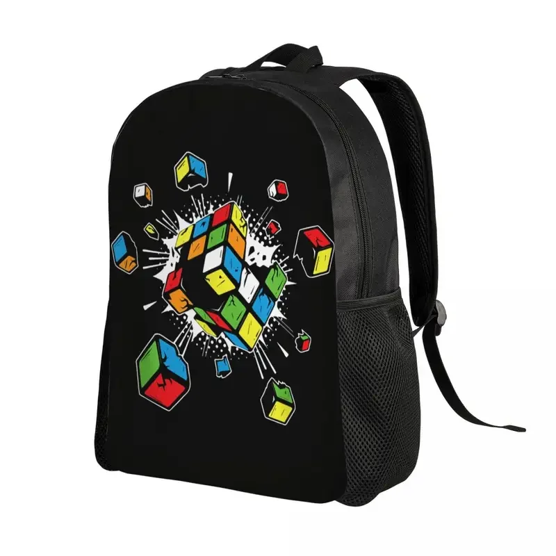 Customized Exploding Rubix Rubiks Magic Cube Travel Backpack School Computer Bookbag Math Gift College Student Daypack Bags