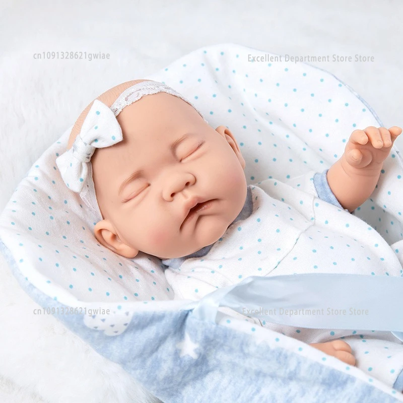 12-calowa lalka Reborn z śpiworem, lalka noworodek, zabawka dla dziewczynek, zabawka ukojenia, prezent urodzinowy, prezent świąteczny dla dzieci