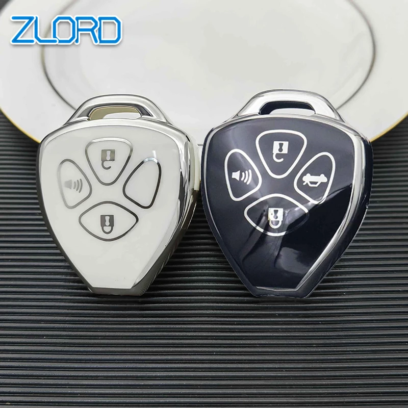 2/3/4Buttons TPU Car Remote Key Cover Case for Toyota Camry RAV4 Crown Avalon Corolla Reiz Venza Matrix Yaris Bag Accessories