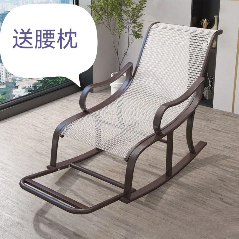 Outdoor courtyard rocking chair elderly recliner, balcony lunch break couch