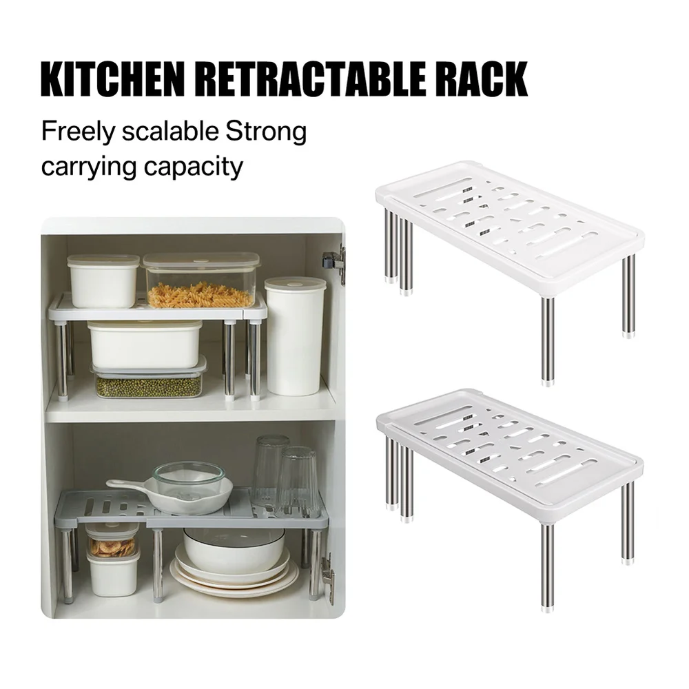 Adjustable Multifunction Storage Rack Household Retractable Shelf Organizer Kitchen Seasoning Bottle Stainless Storage Racks