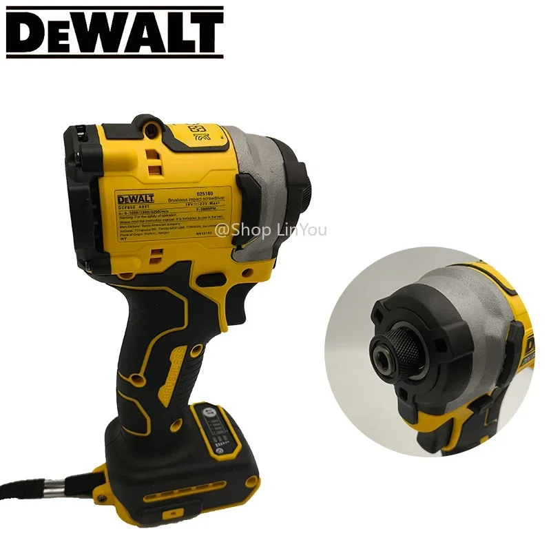 ديوالت DCD850 مثقاب كهربائي لاسلكي بدون فرشاة 20 فولت مفك براغي قابل لإعادة الشحن متعدد الوظائف أداة يدوية آلة عارية #2