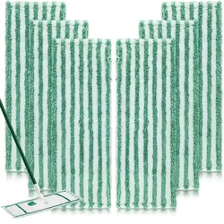 6 Pack Mop Pads Compatible with Libman Wet & Dry Microfiber Mop, Reusable Easy to Replace Microfiber Cloth Mop Head Pads