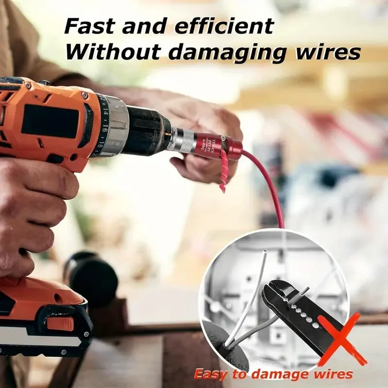 Imagem -04 - Stripper Fio Elétrico Rápido Stripping Tool Máquina de Descascar Fio Elétrico para Ferramentas do Driver Power Drill