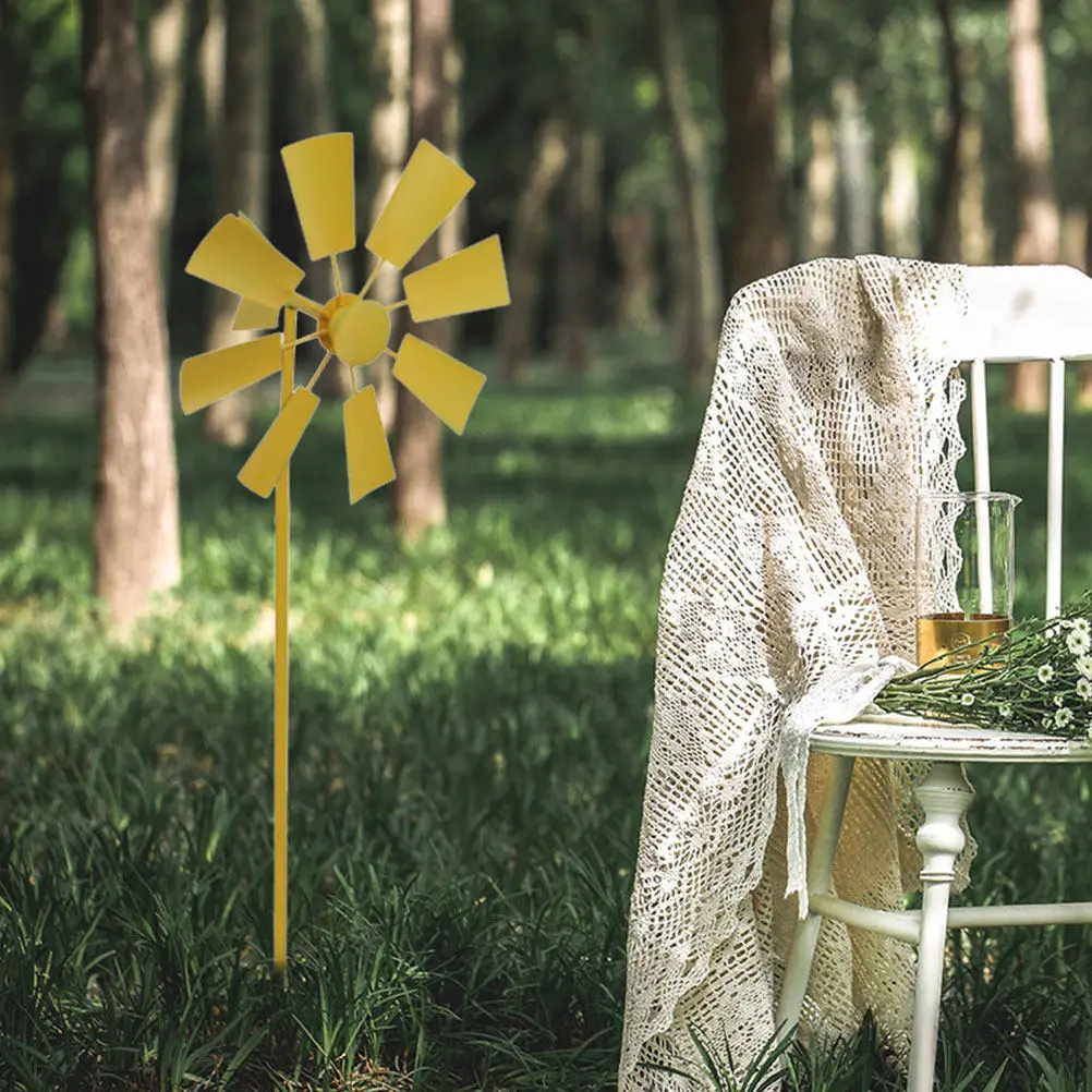 

Набор из 3 садовых ветряных мельниц: металлические уличные ветрячки для газона, двора, патио, вращающиеся декоративные колесики, украшение для ландшафта