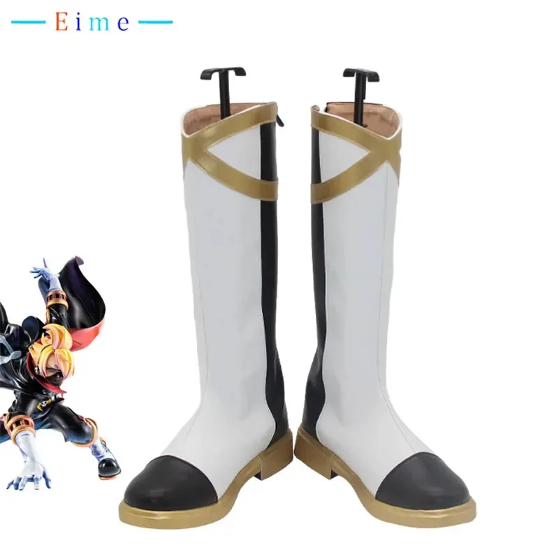 

Germa 66 Sanji Cosplay Shoes Halloween Carnival Boots Cosplay Prop Anime PU Leather Shoes Custom Made