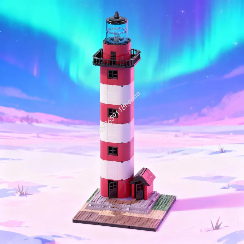 

599pcs MOC Modular Streetscape Lighthouse Model Building Blocks Architecture Creative Christmas Gifts Idea Toys Education Brick