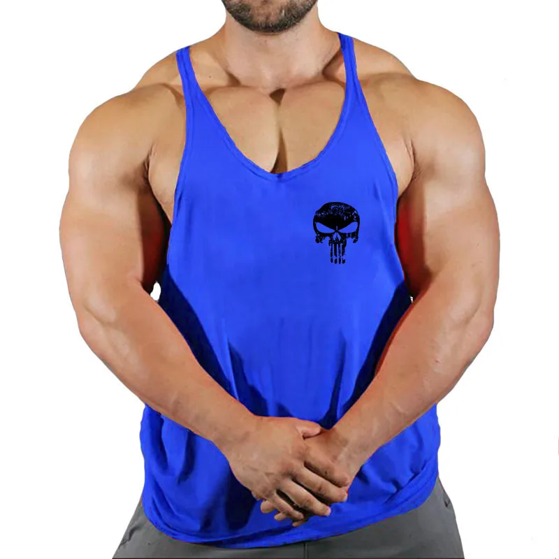 Fitness Clothing Bodybuilding Shirt Men Top for Fitness Sleeveless Sweatshirt Gym T-shirts Suspenders Man Men\'s Vest Stringer