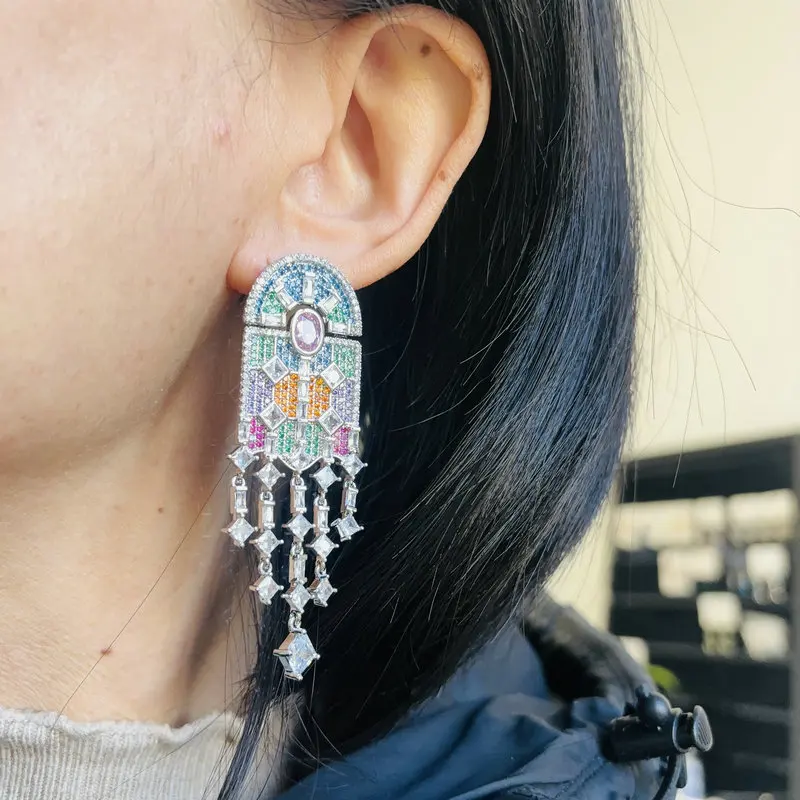 Bilincolor Bohemia Long Tassle Earring for Wome Gift