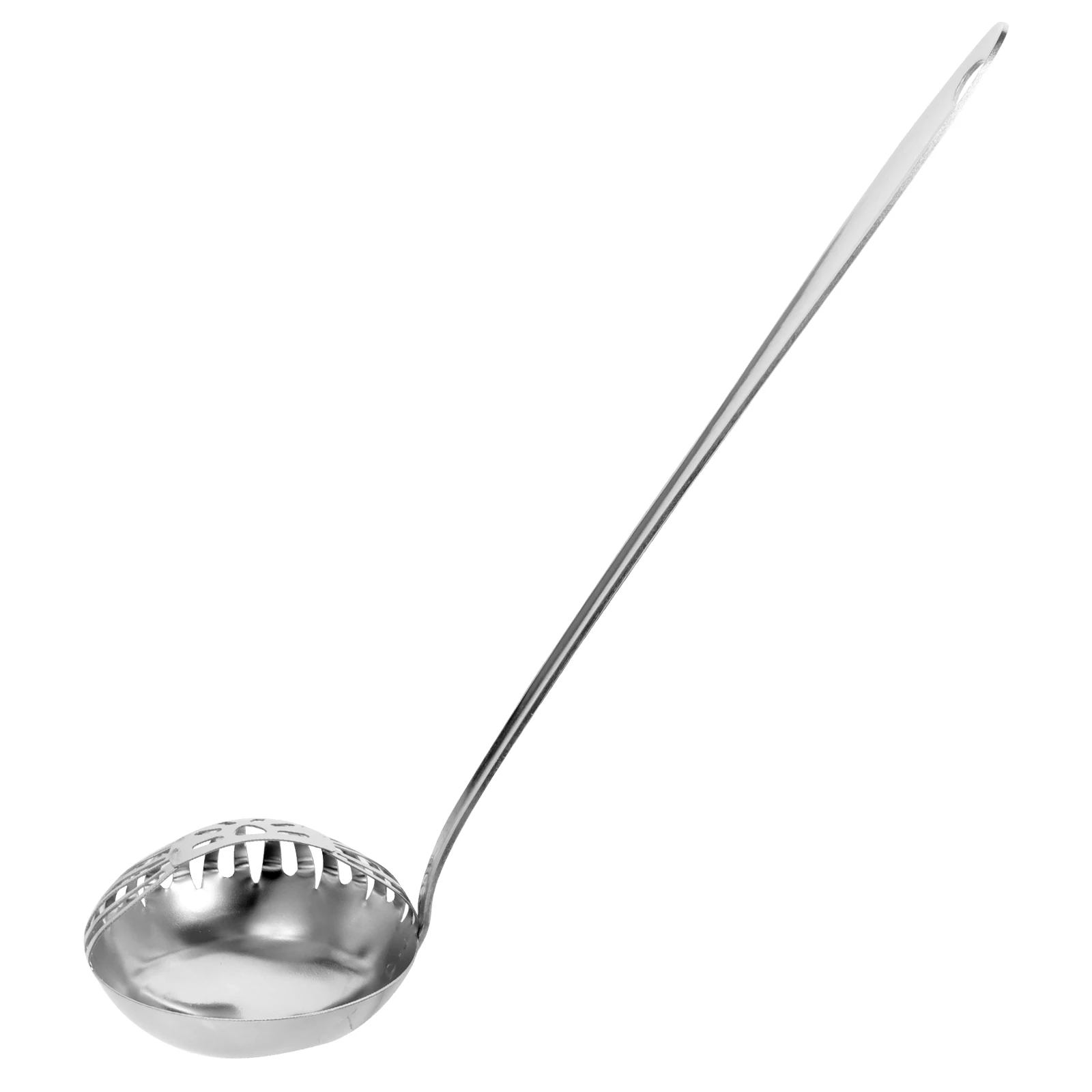 

Stainless Steel Soup Ladle Slotted Spoon Hot Pot Kitchen Tableware Long Handle Oil Strainer Grease Separator Pasta Scoop Multi