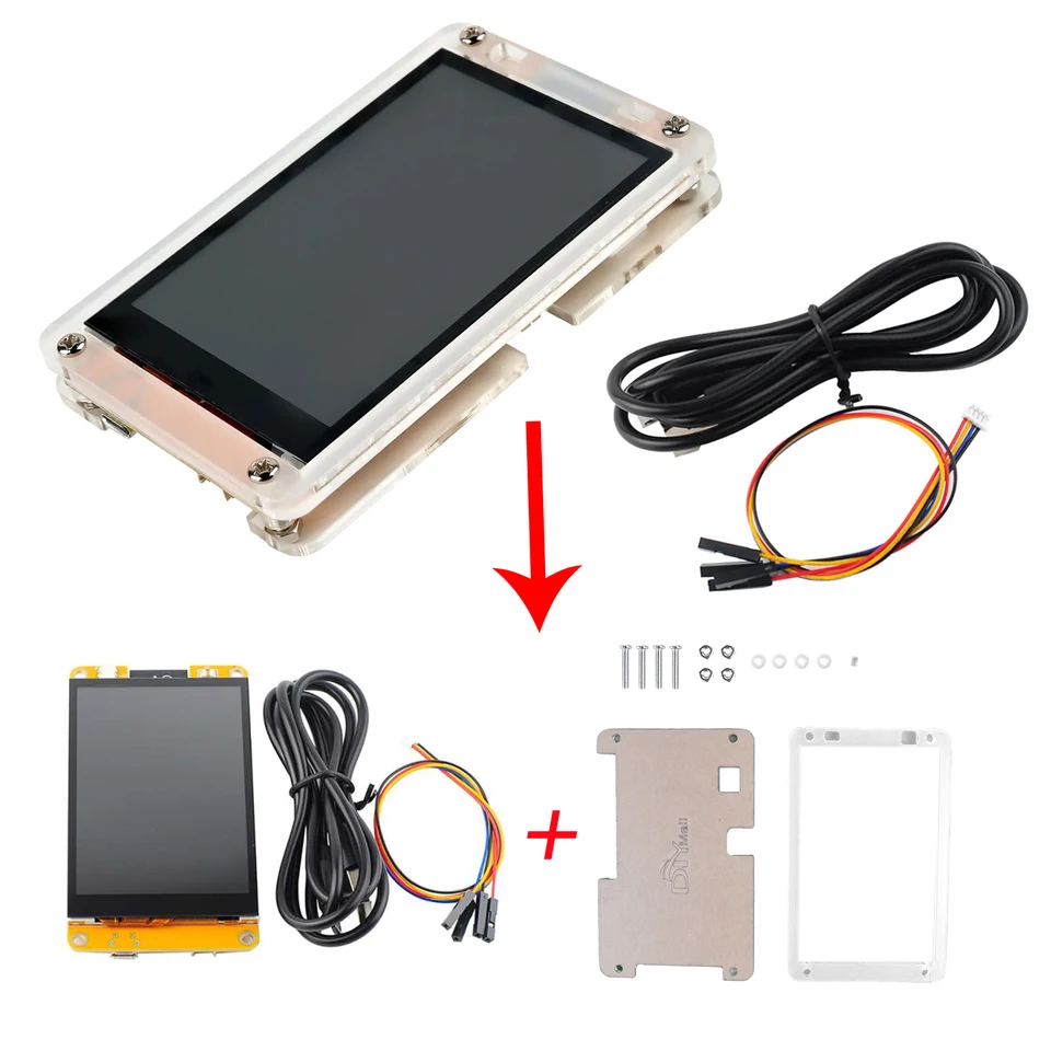 DIYmalls 3.5 ESP32 Display ESP-32 Kapazitiver Touchscreen ESP32-3248S035C TFT LCD Modul 320x480 ST7796 Entwicklungsplatine für Arduino IDE