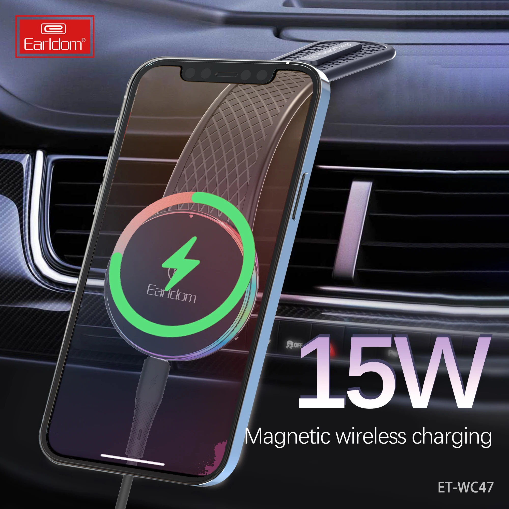 Wireless Charger Fast Charge Car Holder for iphone 14 13 12 11 Samsung S20 S10 Xiaomi Smart Magnetic Phone Charger Universal