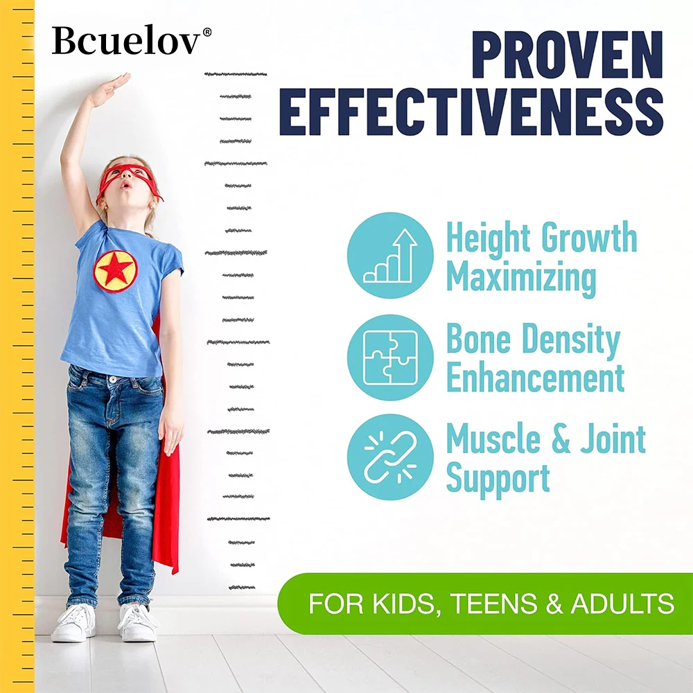 مكمل فيتامين نمو المراهقين مع الكالسيوم فيتامين د الكالسيوم والزنك لصحة العظام ويعزز نمو العضلات #2