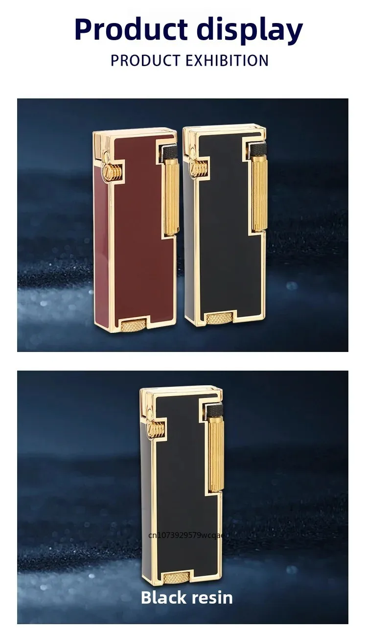 ZORRO Automatic Pop-up Fuel Lighter, Narrow Side Slip Grinding Wheel Ignition, Resin Craftsmanship, High-end Exquisite Gifts