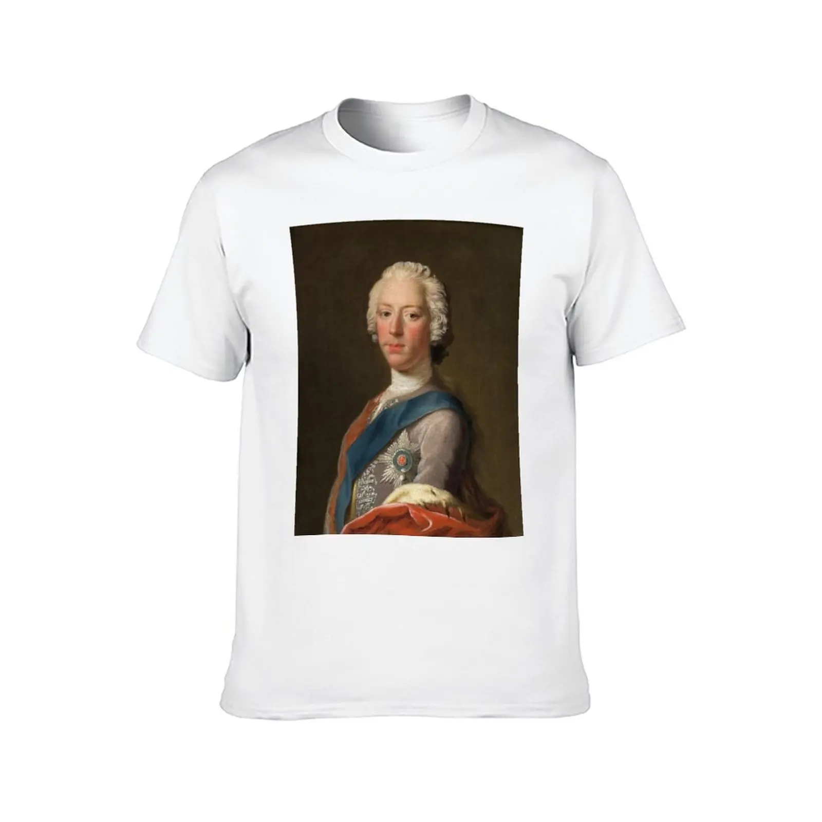 Bonnie Prince Charlie (Charles Edward Stuart) T-Shirt cotton man t-shirts basketball graphic tees mens vintage t shirts