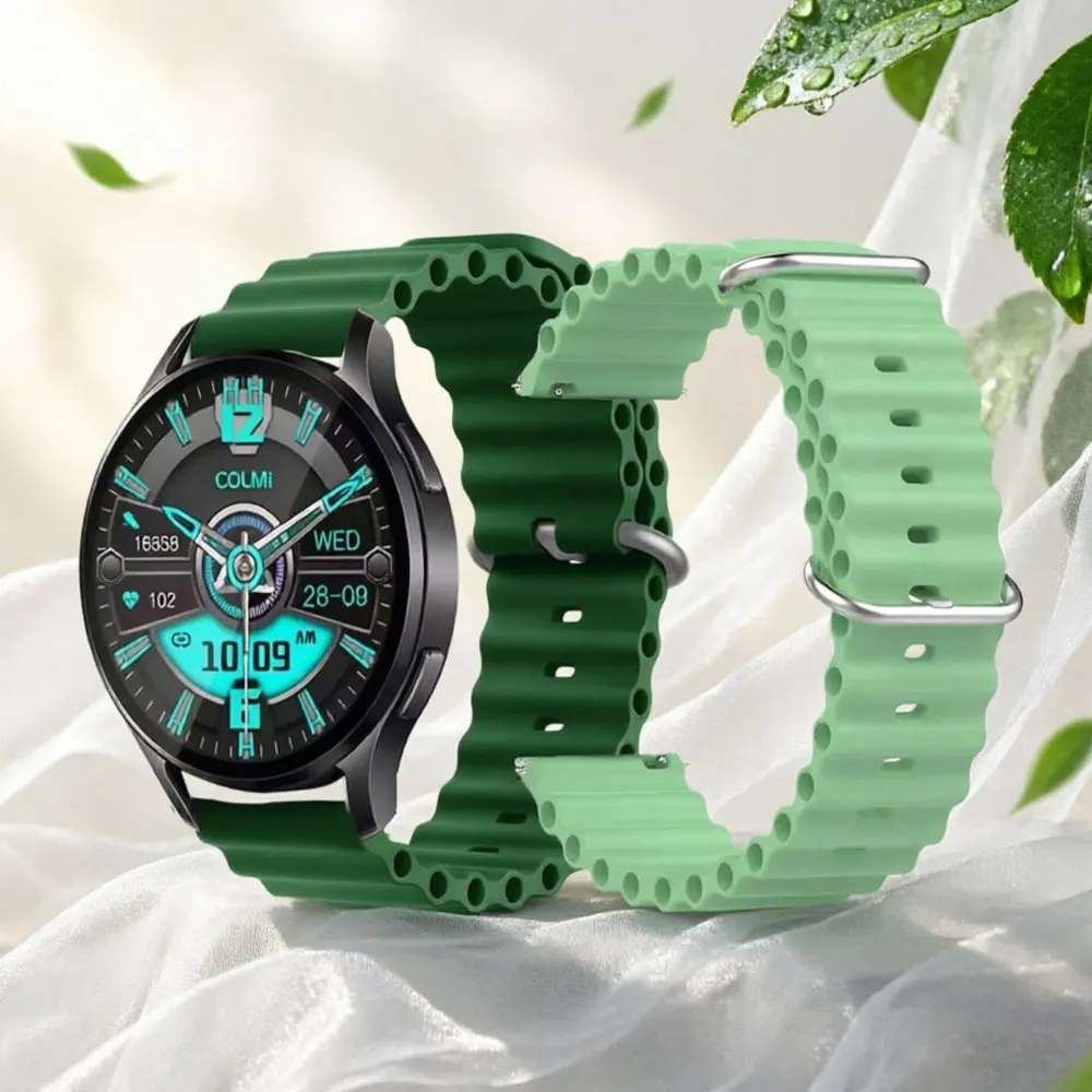 For COLMI P81 P71 Band for COLMI M42/C81/C60/C61/P68/P73/V68/V70 Ocean Silicone Bracelet  Accessories 20 22mm Sports Watch Strap
