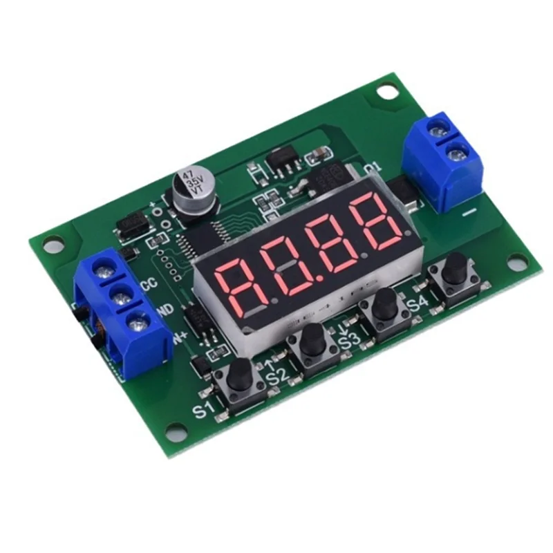 

A91P DC 12V Trigger Delay Switch Countdown Timer For Various Testing And Automatic Control Applications