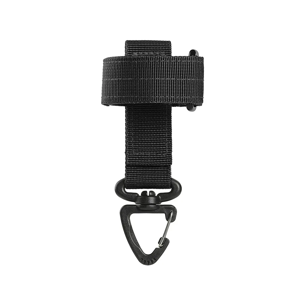 Outdoor Keychain Tactical Mountaineering Buckle Gear Clip Keeper Pouch Belt Tactical Hook Camping Keychain Gloves Rope Holder