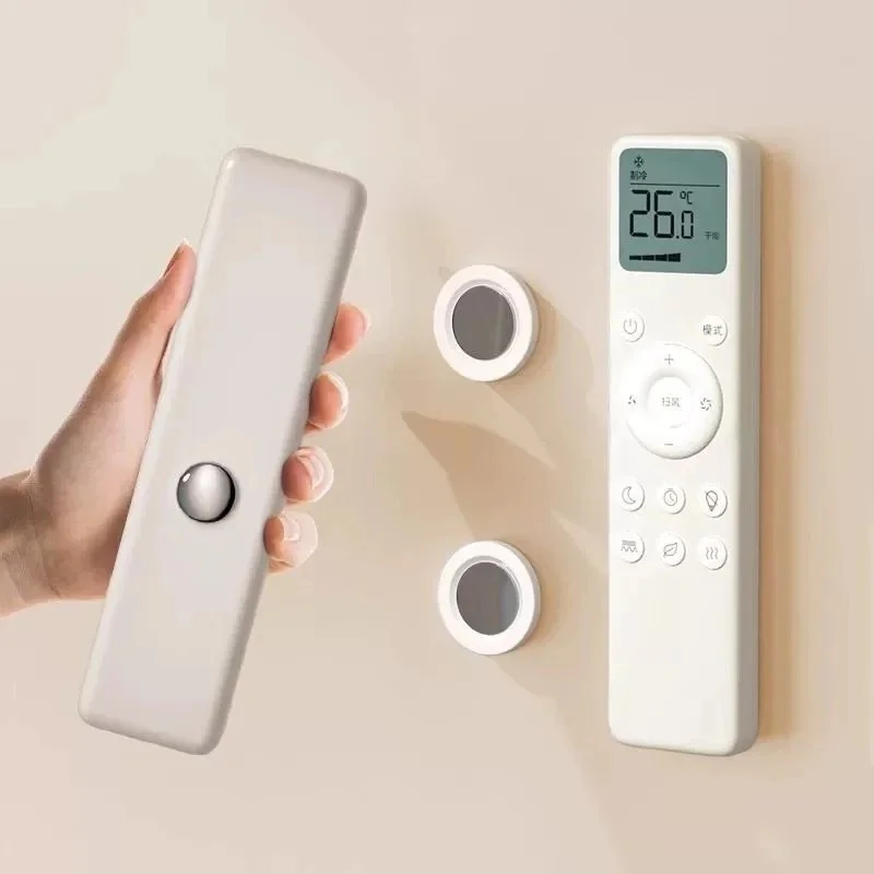 1/3pcs Remote Controller Magnet Storage Holder Nail-Free Self Adhesive Storage Hook Easy For Installation Home Accessories