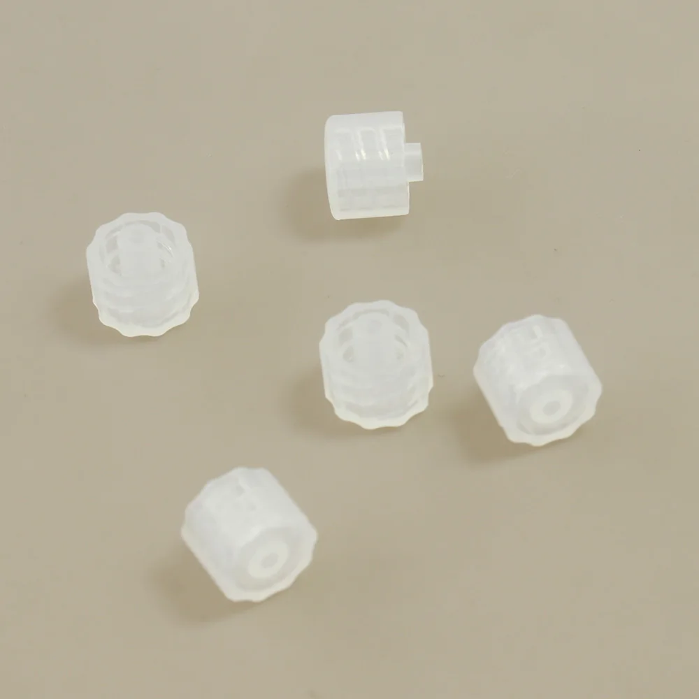 Male Luer Lock Plug Air Valve Pipe Dispensing Glue Syringe Barrel Fitting Translucent PP Plastic Connector End Cap Cover Adapter