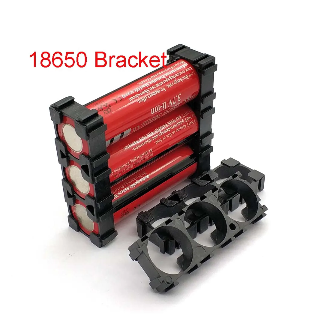 3S 18650 Battery Bracket 1*3 18650 Safety Anti Vibration Holder Bracket Lithium Batteries Support Stand Plastic Holder Bracket