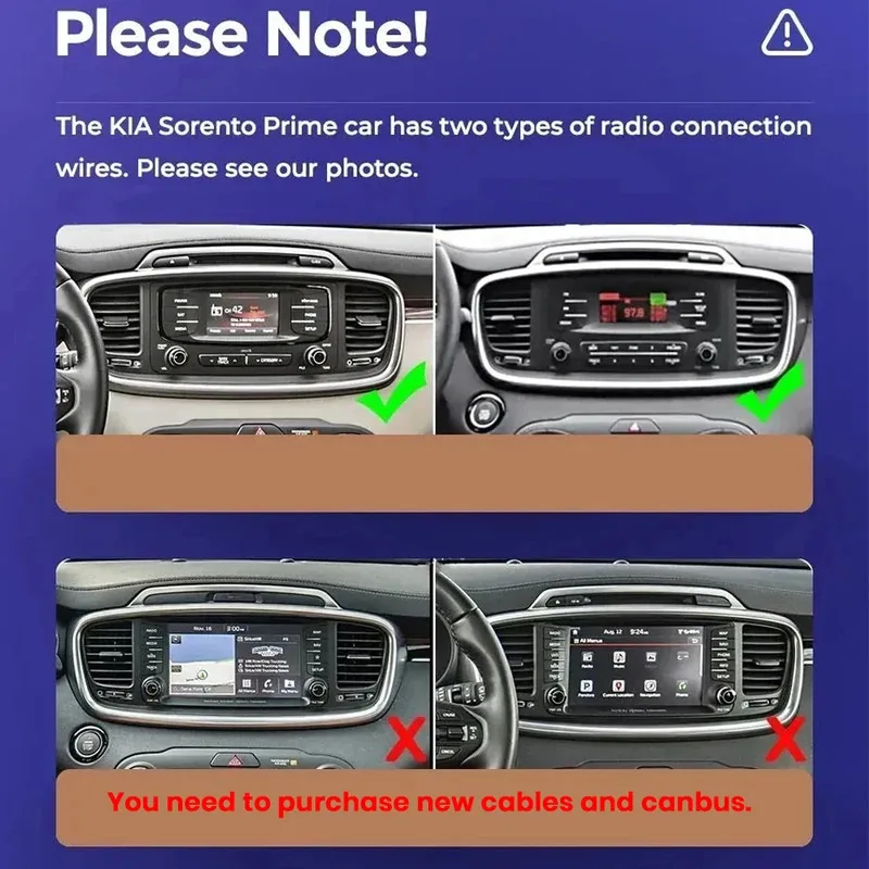 For Kia Sorento 3 2015-2018 Car Radio Android Automotive Multimedia Video Player Navigation GPS Carplay Touch Screen Auto Stereo