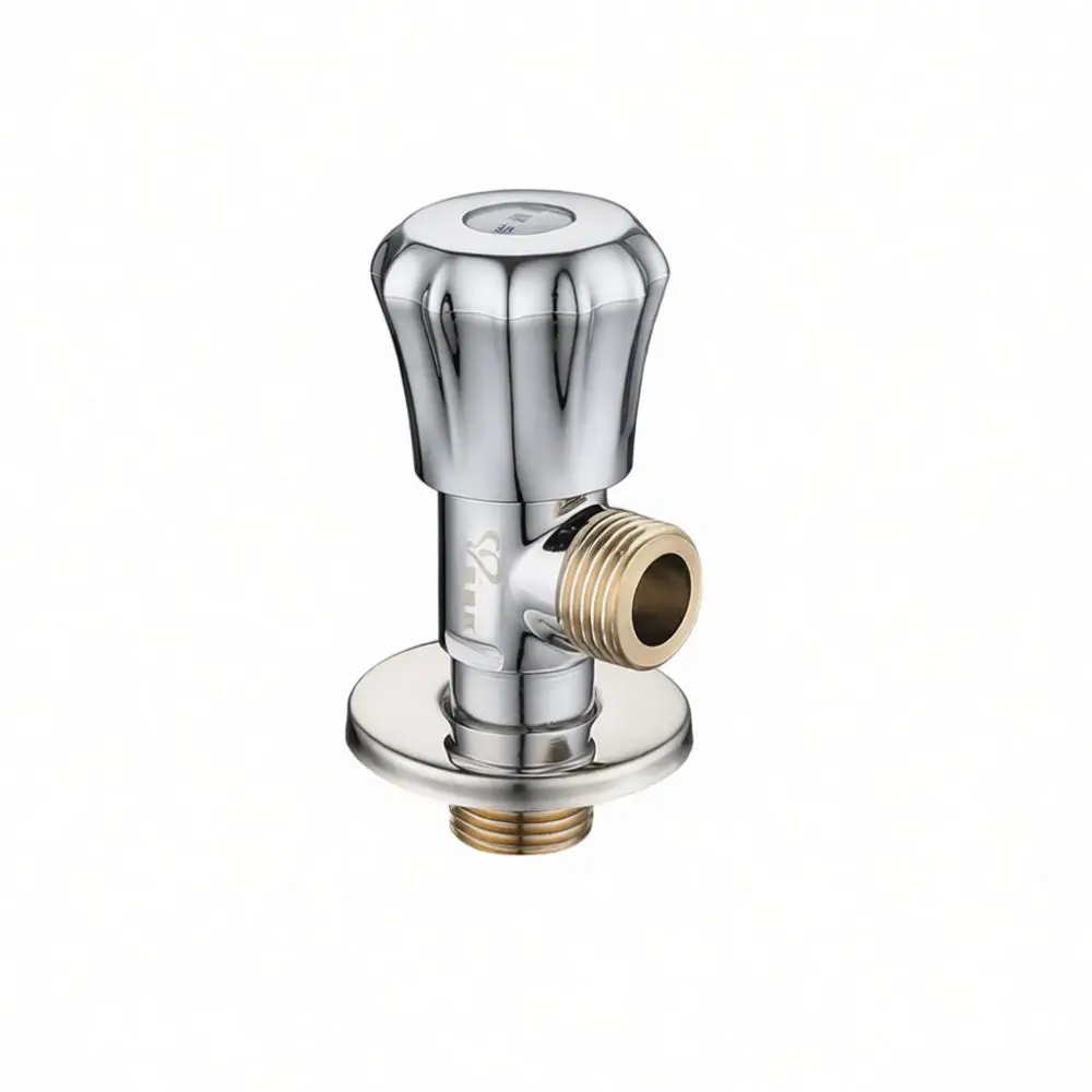 Modern 304 Stainless Steel Angle Valve Copper Ceramic Core Water Shutoff Switch For Basin Bathroom Sink