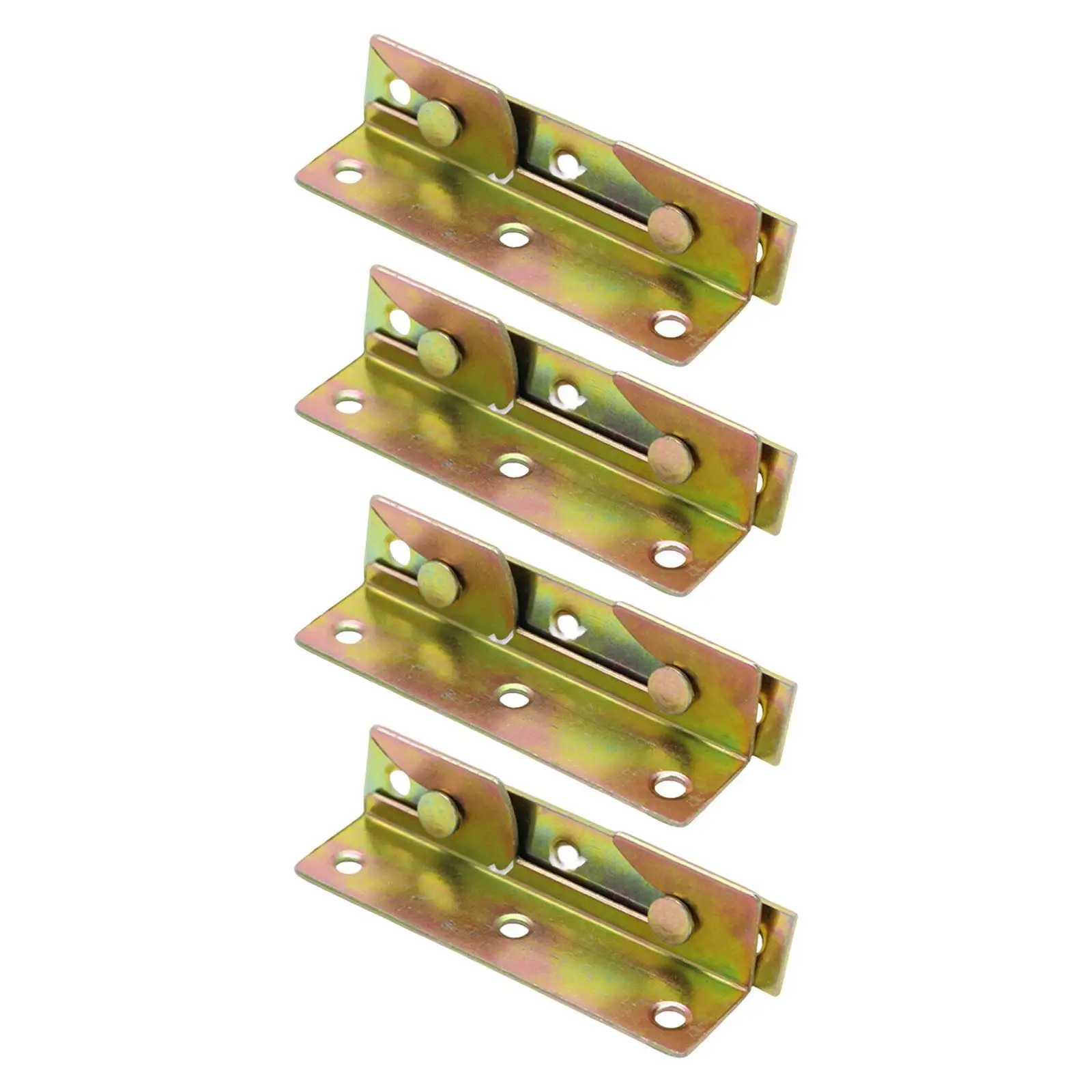 4Pcs Heavy Bed latches Hinges High Performance Professional Bed Buckle Fixed Bed Rail Bracket for Headboard Footboard Bed Frames