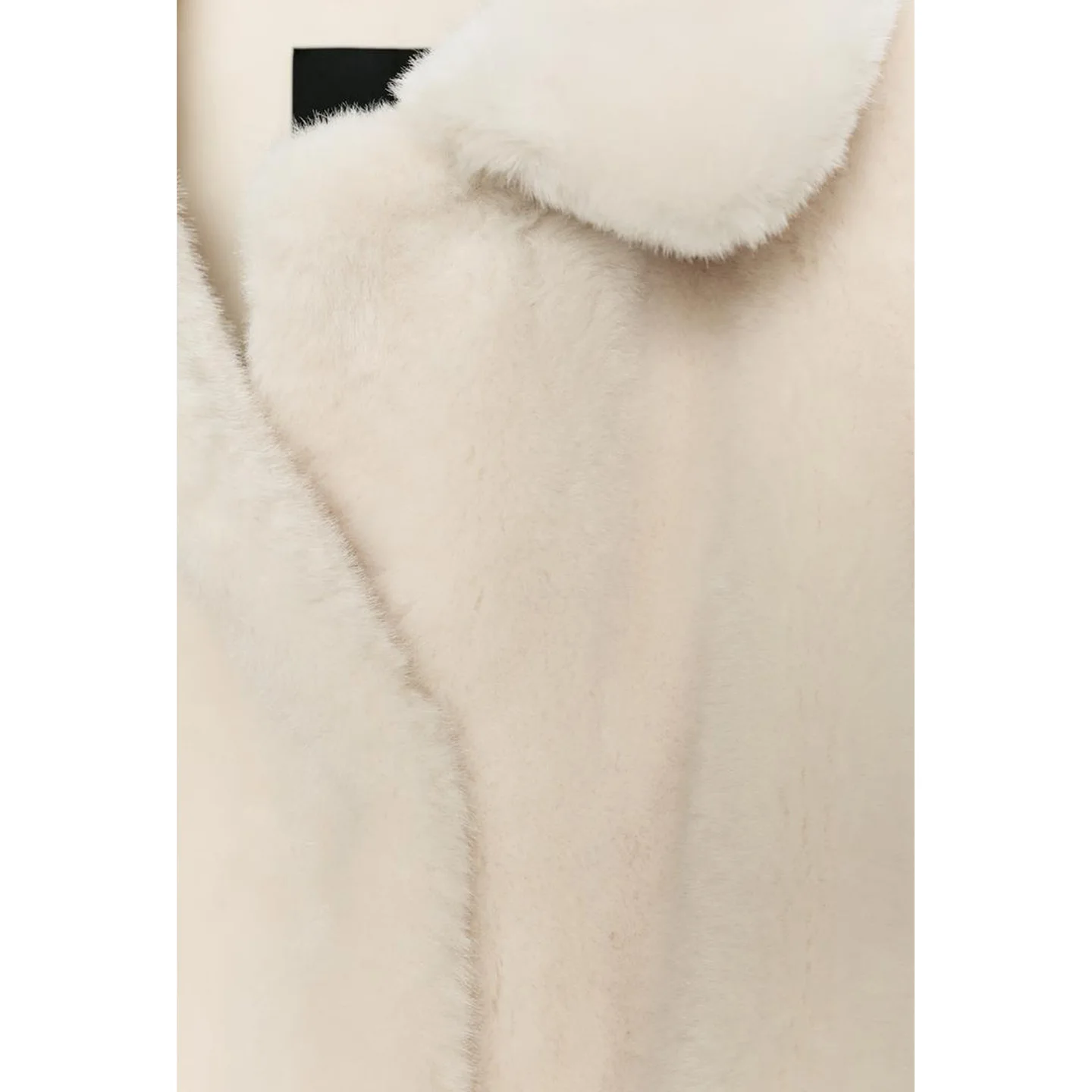 Outono novo feminino ort comprimento longo sve efeito de pele do falso casaco gola botão fechamento solto ajuste francês sle senhoras jaet