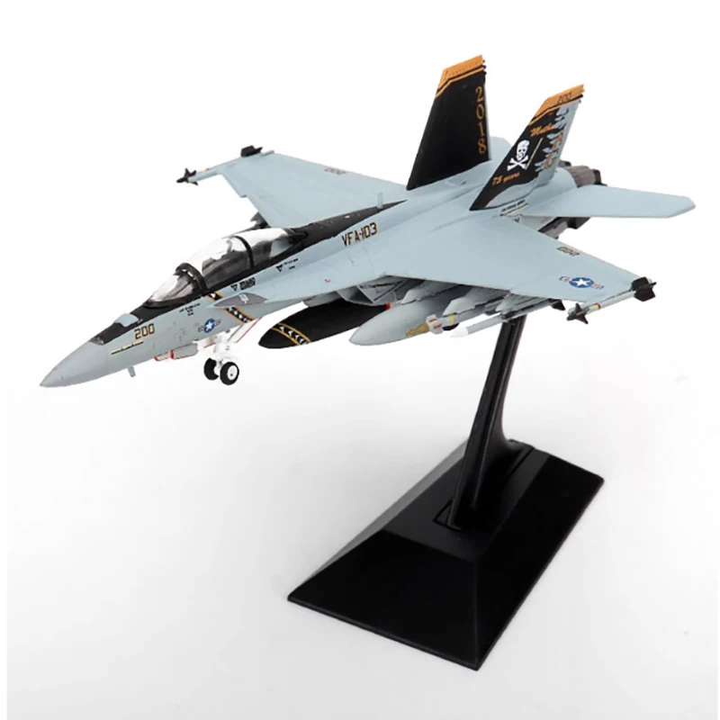 

Die cast US Navy F/A-18F Super Hornet Fighter Militarized Combat 1:144 Proportional Alloy and Plastic Simulation Men's Gift