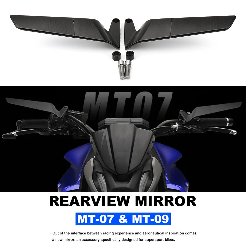 

For YAMAHA MT-09 MT09 2020-2023 MT 09 SP 2021- 2023 MT-07 MT07 MT 07 2021 2023 Motorcycle Rear Side View Mirrors Rearview Mirror