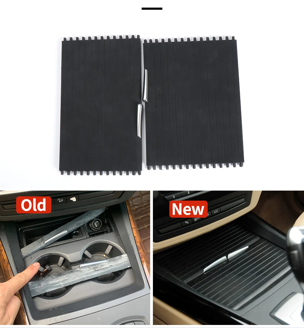Neu-für bmw x5 x6 e70 e71 e72 2008-2015 Innen konsole Trinkwasser halter Abdeckung Getränke halter Reiß verschluss Getränke halter Zug platte – Detail 5