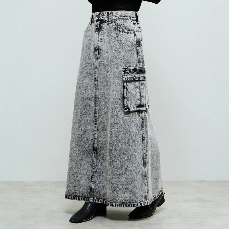 

Новая длинная джинсовая юбка Star Field Home Toro Wee 24 в стиле Snowflake для повседневной носки и работы, зимняя коллекция, женская мода