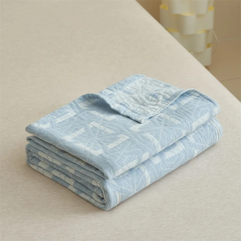 Printing summer pure cotton gauze towel quilt office nap air conditioner blanket bed shawl blanket sofa blanket