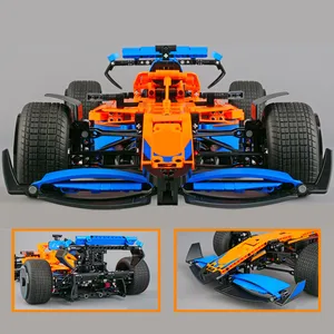 McLarens F1 Formel 1 Supercar Race Car Model Building Block Kit, Spielzeugsteine, Geburtstagsgeschenk für Kinder, Jungen Set 6 Hauptverkaufsformel 1 Simulator - №4