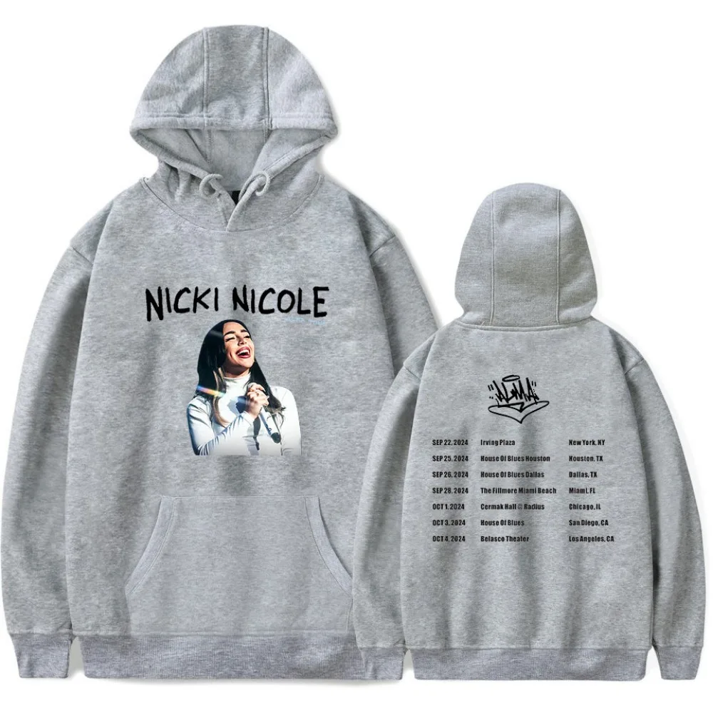 

Толстовки с капюшоном Nicki Nicole ALMA Tour Merch, толстовка унисекс с капюшоном, повседневная одежда