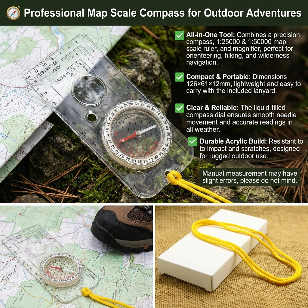 Navigation Map Ruler Compass - - Outdoor Hunting Maps ulasan dan harga