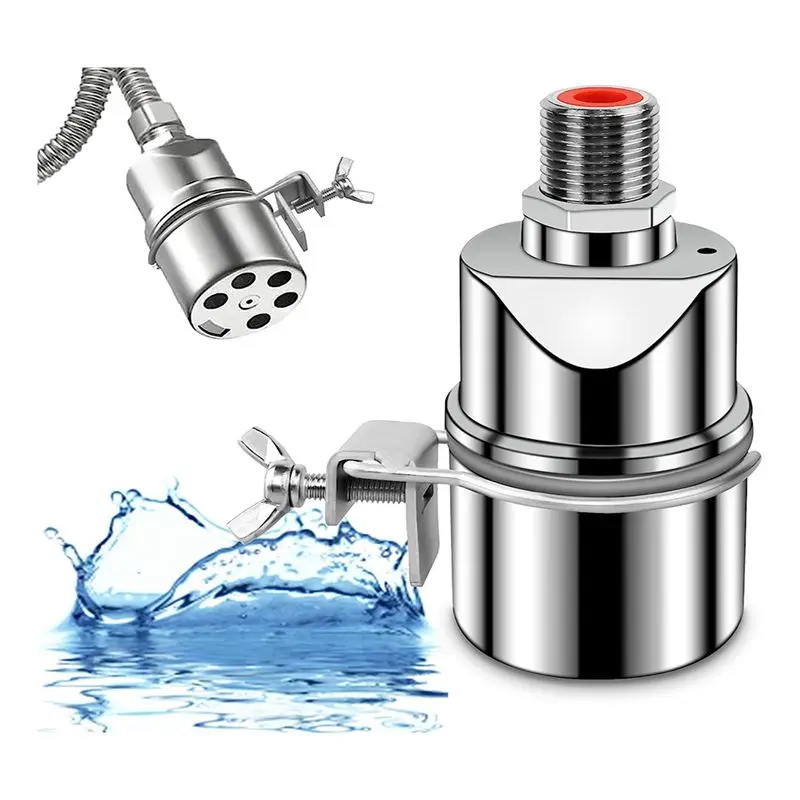 Easy Use 1 PCS Stainless Steel Water Level Control Float Valve For Tank 3/4 Inch Float Ball Valve Suitable For Water Tanks, Pond