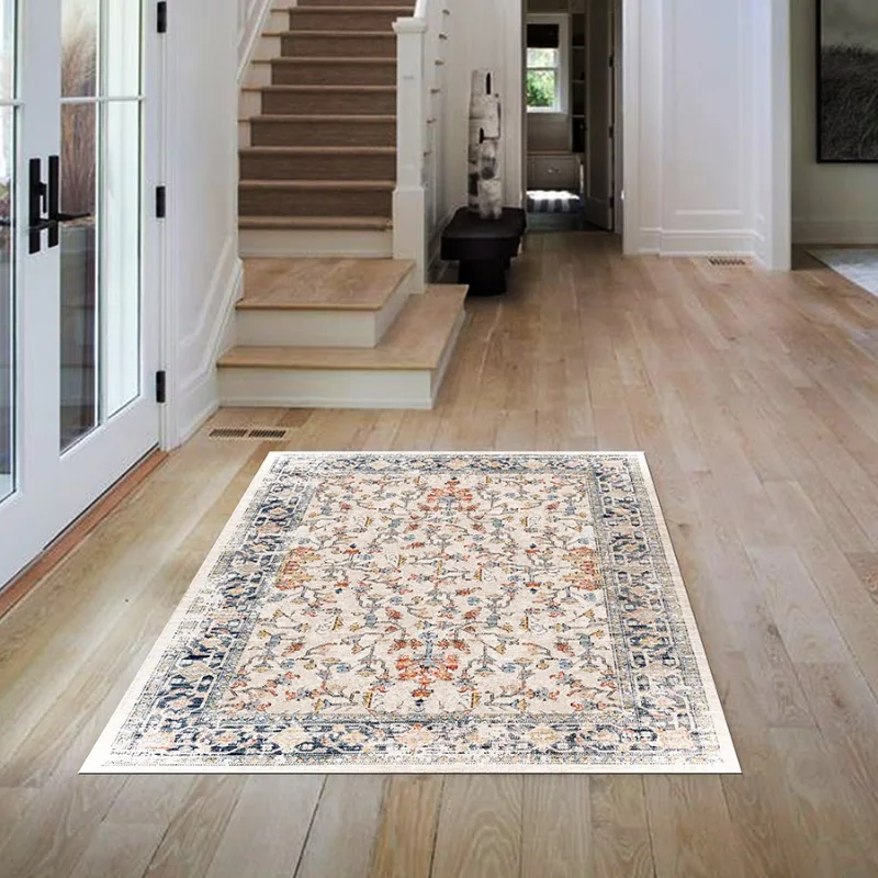 Printed Rug Washable Living Room Large Soft Bedroom Carpet Luxury Bohemian Moroccan Carpet Washable Rug