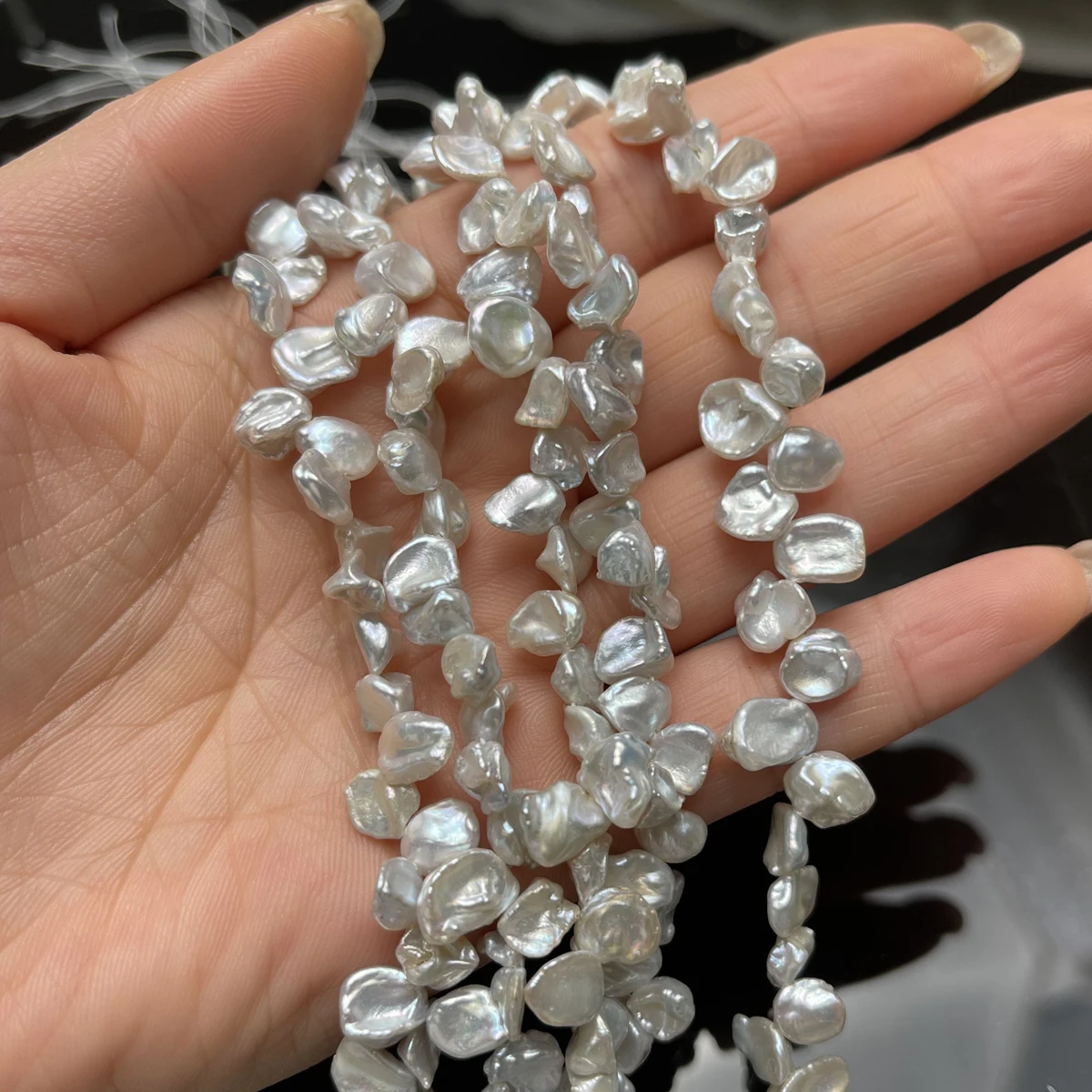 

Natural Freshwater Pearl Beads Petal Baroque Pearl Loose Beads for Jewelry Making DIY Necklace Earrings Bracelet