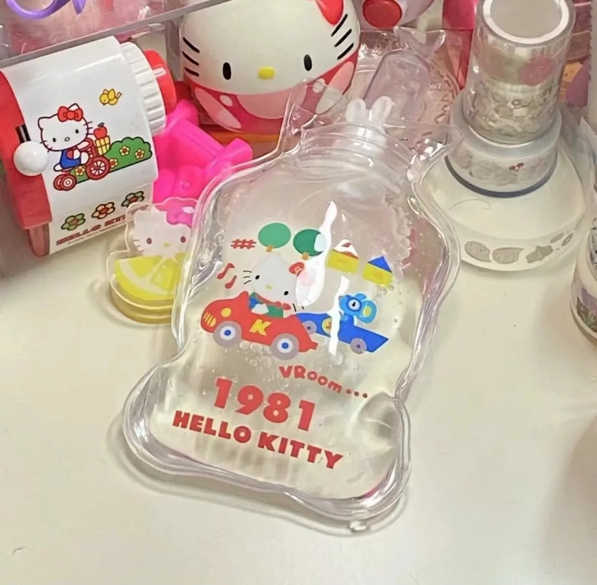 Cute Sanrio Hand Warmer HelloKitty Kuromi Accessories Kawaii Anime Carry-On Water-Filled Hot Water Bag Portable for Girls Gift