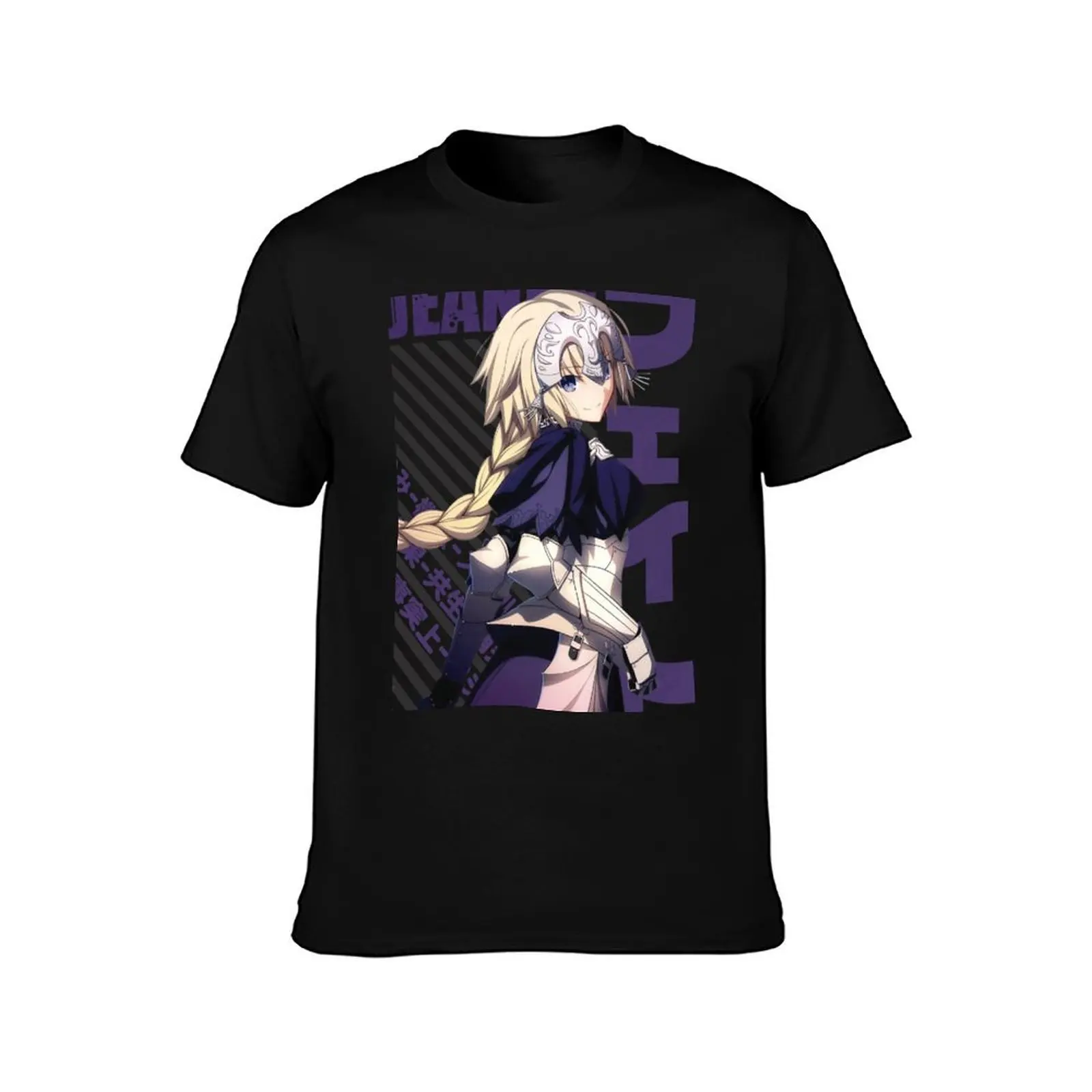 Fate - تي شيرت Jeanne d'arc تي شيرت رجالي فاخر تي شيرت للرجال برسومات السيارات