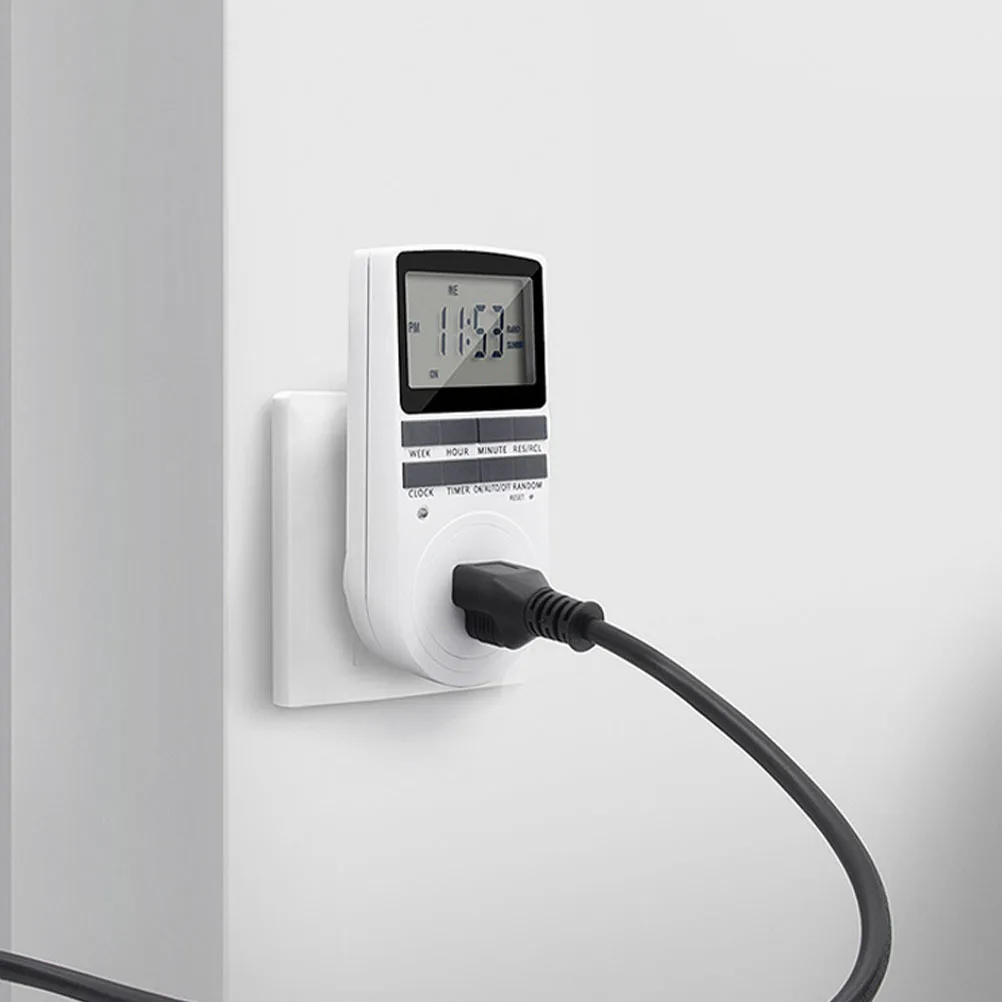 

Smart Digital Programmable Socket /Off Settings Lcd Display For Lights Fans Appliances Outlet Digital Timer Outlet Timing