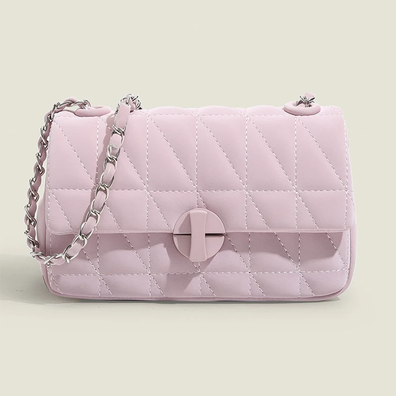 

Chain Small Square Shoulder Bag Fashionable Versatile Crossbody Bags Women's Bag Chic Elegant Lady PU Leather Designer Handbag